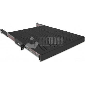 Wirewin SHELF PO 600 BL 19 tuuman 1U ulosvedettävä hylly, enintään 35 kg, musta