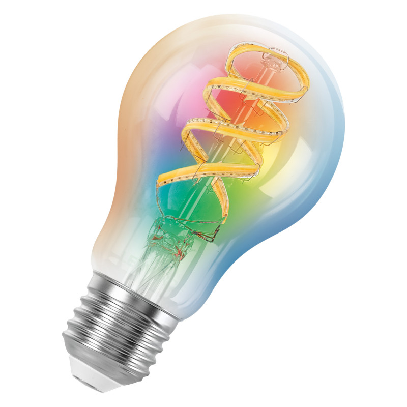 Osram SMART+ MATTER Filament Multicolor Classic A40 älylamppu, E27, 4,8 W, RGBW, Wi-Fi