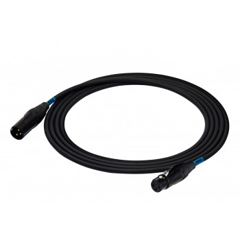 SSQ DMX1 SS-1838 XLR-uros - XLR-naaras-kaapeli, 1 m, musta