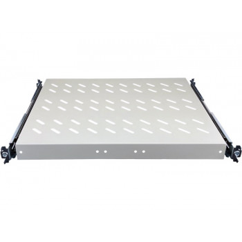 Alantec SA-PW-19-1U-370-4-S 19" 1U ulosvedettävä hylly palvelinkaapille, syvyys 370 mm, harmaa