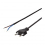 LogiLink CP137 virtajohto, CEE 7/16 avopäähän, musta, 1,5 m