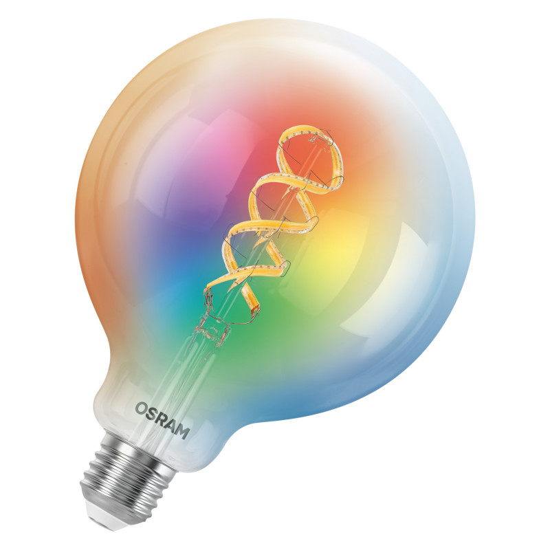 Osram SMART+ MATTER Filament Multicolor Classic Globe 125 40 älylamppu, E27, 4,8 W, RGBW, Wi-Fi
