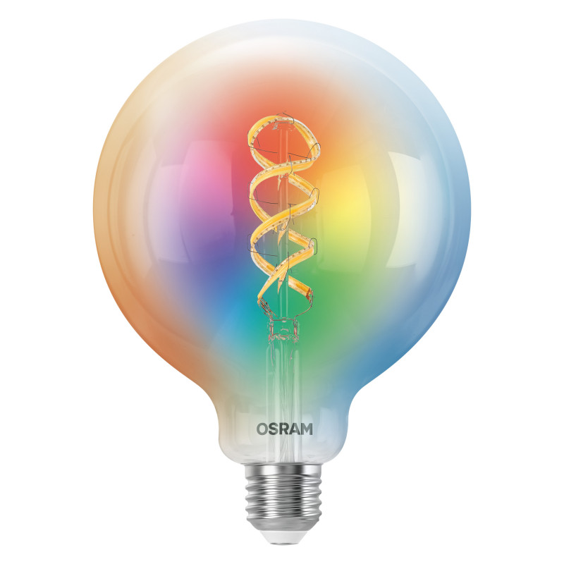 Osram SMART+ MATTER Filament Multicolor Classic Globe 125 40 älylamppu, E27, 4,8 W, RGBW, Wi-Fi