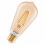Osram SMART+ MATTER Filament Dimmable Classic Edison 53 824 älylamppu, kulta, E27, 6 W, lämmin valkoinen, Wi-Fi