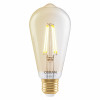 Osram SMART+ MATTER Filament Dimmable Classic Edison 53 824 älylamppu, kulta, E27, 6 W, lämmin valkoinen, Wi-Fi