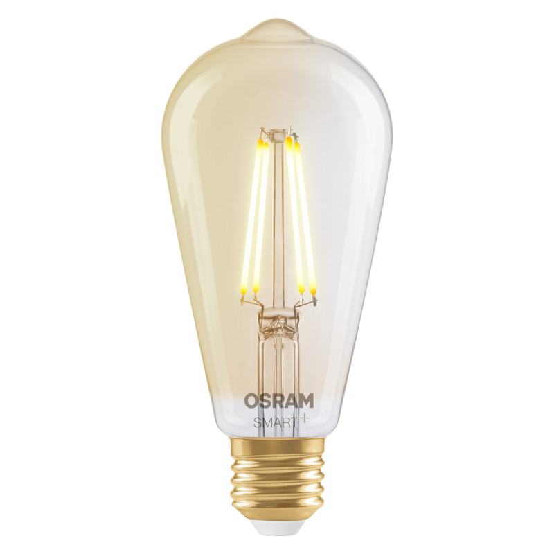 Osram SMART+ MATTER Filament Dimmable Classic Edison 53 824 älylamppu, kulta, E27, 6 W, lämmin valkoinen, Wi-Fi