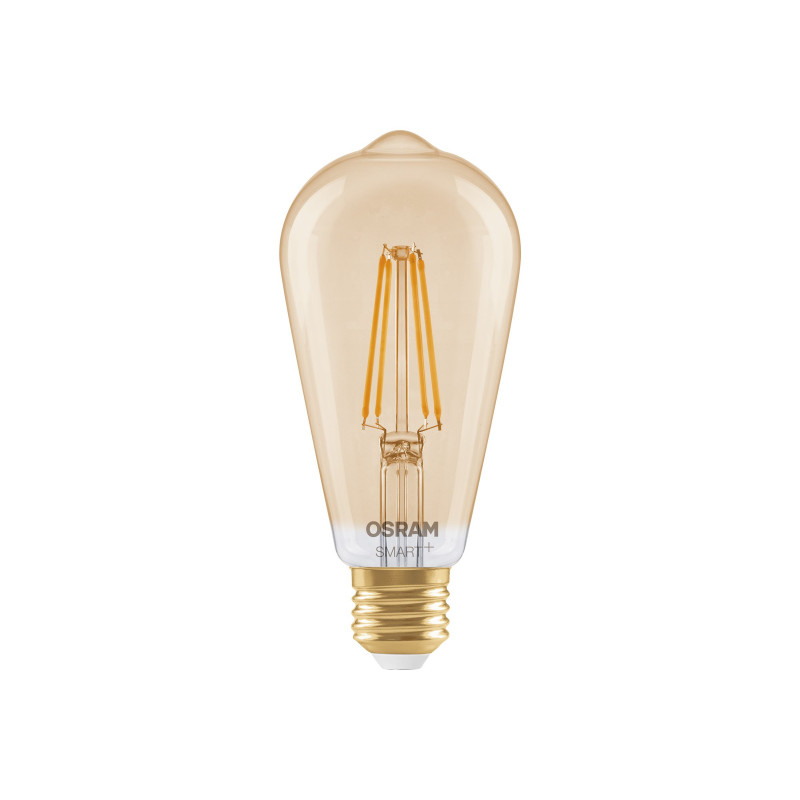 Osram SMART+ MATTER Filament Dimmable Classic Edison 53 824 älylamppu, kulta, E27, 6 W, lämmin valkoinen, Wi-Fi