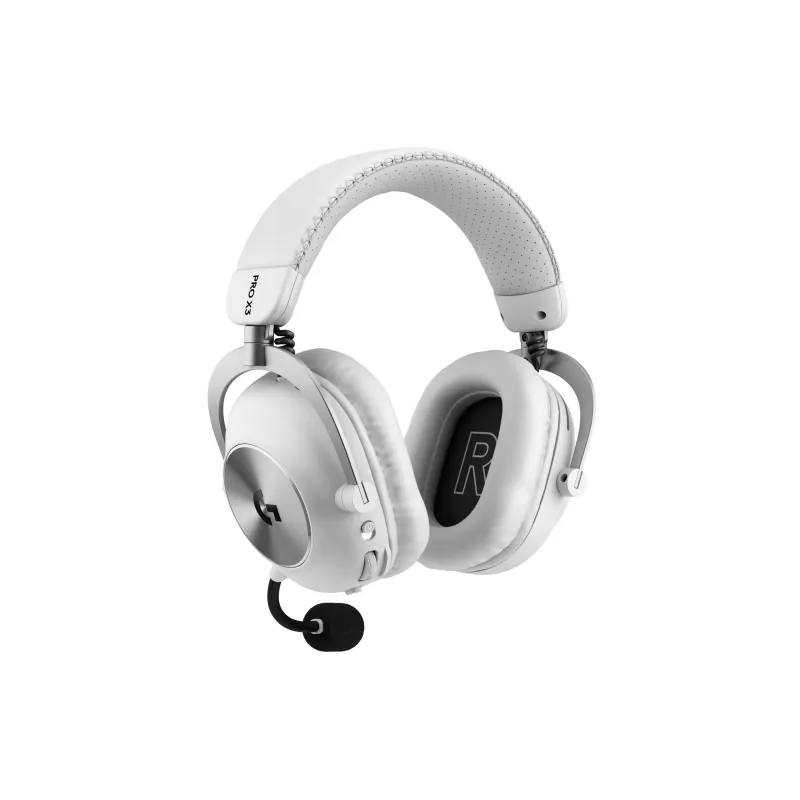Logitech G Pro X3 Lightspeed kuulokkeet, valkoiset (981-001748)