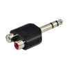 SSQ HA7 adapteri, 2 x RCA-naaras – 6,3 mm stereojakki