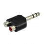 SSQ HA7 adapteri, 2 x RCA-naaras – 6,3 mm stereojakki