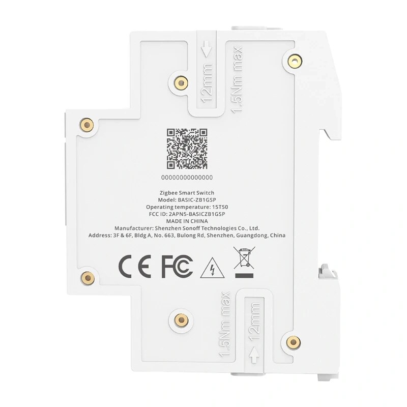 SONOFF BASIC-ZB1GSP Zigbee-älykatkaisin, DIN-kisko, 32 A
