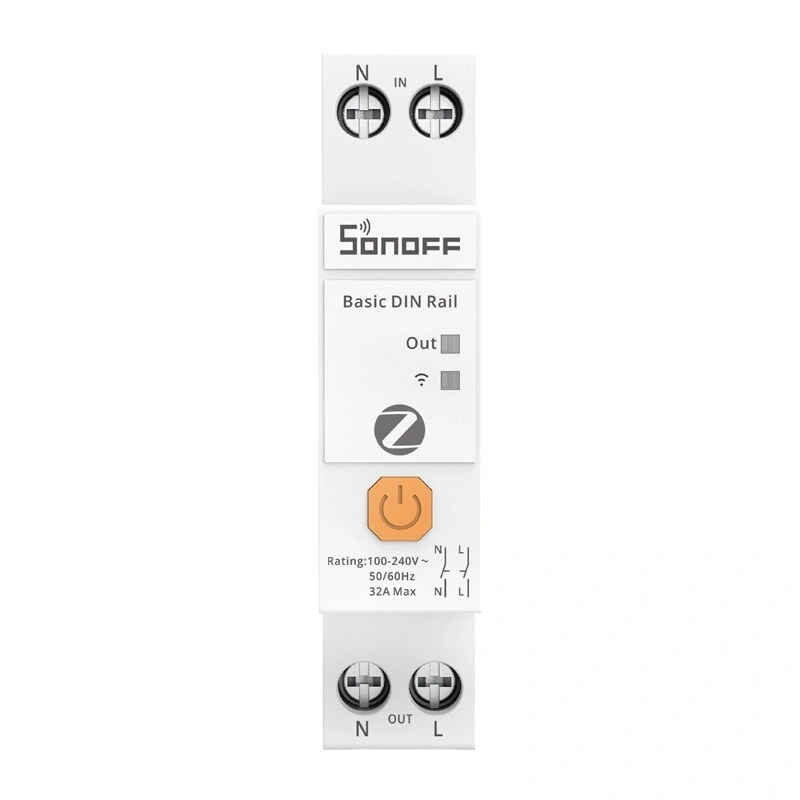 SONOFF BASIC-ZB1GSP Zigbee-älykatkaisin, DIN-kisko, 32 A
