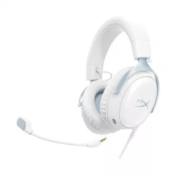 HyperX Cloud III -pelikuulokkeet, valkoinen-sininen, DF7F1AA