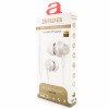 Aiwa ESTM-500W langalliset nappikuulokkeet mikrofonilla, 3,5 mm liitin, valkoinen