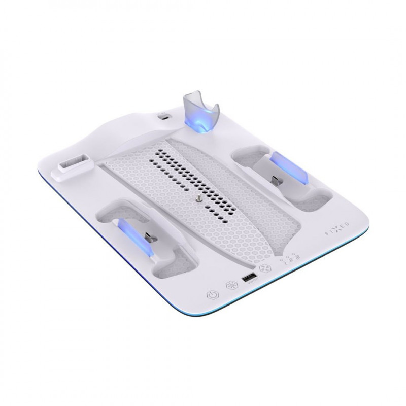 Fixed FIXPS5PS-MCS-BW telakointiasema PlayStation 5:lle, musta-valkoinen
