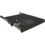 Wirewin SHELF PO 800 BL 19″ 1U ulosvedettävä hylly, enintään 35 kg, musta