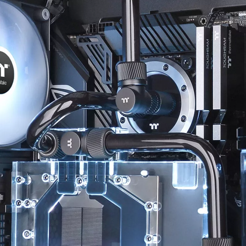 Thermaltake Pacific SF 20 mm jatkokappale (naaras–uros), mattamusta, CL-W392-CU00MK-A