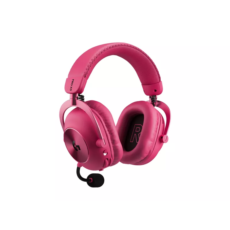Logitech G PRO X3 LIGHTSPEED langattomat pelikuulokkeet, 2,4 GHz, magenta