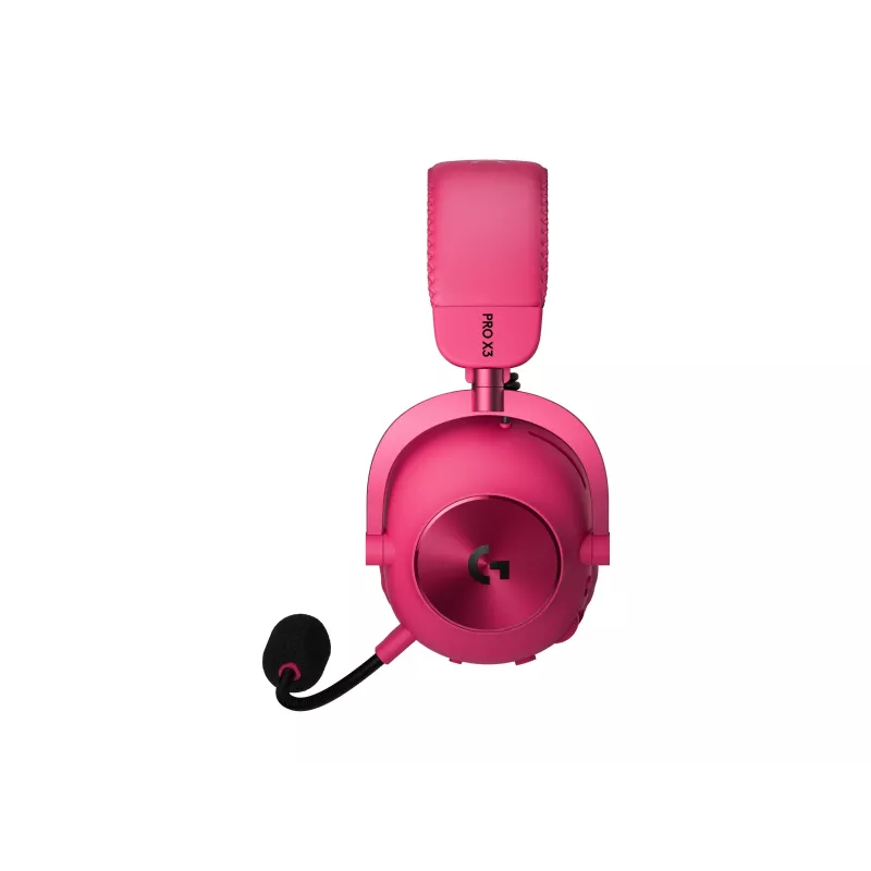 Logitech G PRO X3 LIGHTSPEED langattomat pelikuulokkeet, 2,4 GHz, magenta