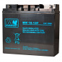 MPL Power Elektro MW 18-12 UPS-akku, lyijyhappoakku AGM, huoltovapaa, 12 V 18 Ah, musta