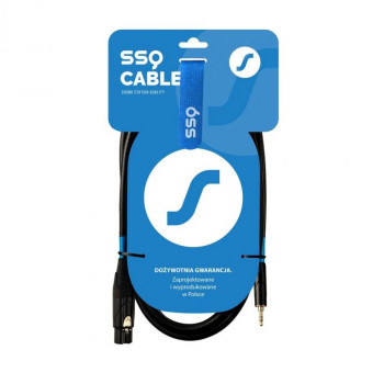 SSQ XLRMi3 äänikaapeli, XLR naaras – 3,5 mm stereojakki, 3 m