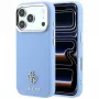 Guess GUE005538 Saffiano Small 4G & Classic Logo MagSafe-kotelo iPhone 18 Pro / 17 Pro -puhelimille, vaaleansininen