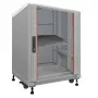 IT-BUDGET 19 tuuman verkkokaappi SRK 90ITB19SRK1266GG, 12 U, 600x600 mm, vaaleanharmaa