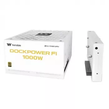 Thermaltake Dockpower FI 1000W tietokoneen virtalähde, 80 PLUS Gold, valkoinen