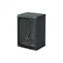 Triton RBA-09-AS3-BAX-C1 10 tuuman seinäkaappi, yksiosainen, 9U, 300 mm, lasiovi, musta RAL 9005