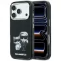 Karl Lagerfeld KF003184 Smooth Karl & Choupette Bodies Sketch MagSafe -suojakuori iPhone 18 Pro Max / 17 Pro Max -puhelimelle, musta