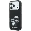 Karl Lagerfeld KF003184 Smooth Karl & Choupette Bodies Sketch MagSafe -suojakuori iPhone 18 Pro Max / 17 Pro Max -puhelimelle, musta