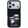 Karl Lagerfeld KF003184 Smooth Karl & Choupette Bodies Sketch MagSafe -suojakuori iPhone 18 Pro Max / 17 Pro Max -puhelimelle, musta