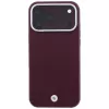 BMW BMW001224 Sign Deboss Quilted Metal Logo MagSafe -suojakuori iPhone 18 Pro Max / 17 Pro Max -puhelimelle, viininpunainen
