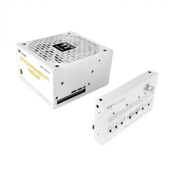 Thermaltake TT Dockpower FI 1200W Snow virtalähde, 1200 W, 80 PLUS Gold, modulaarinen, valkoinen