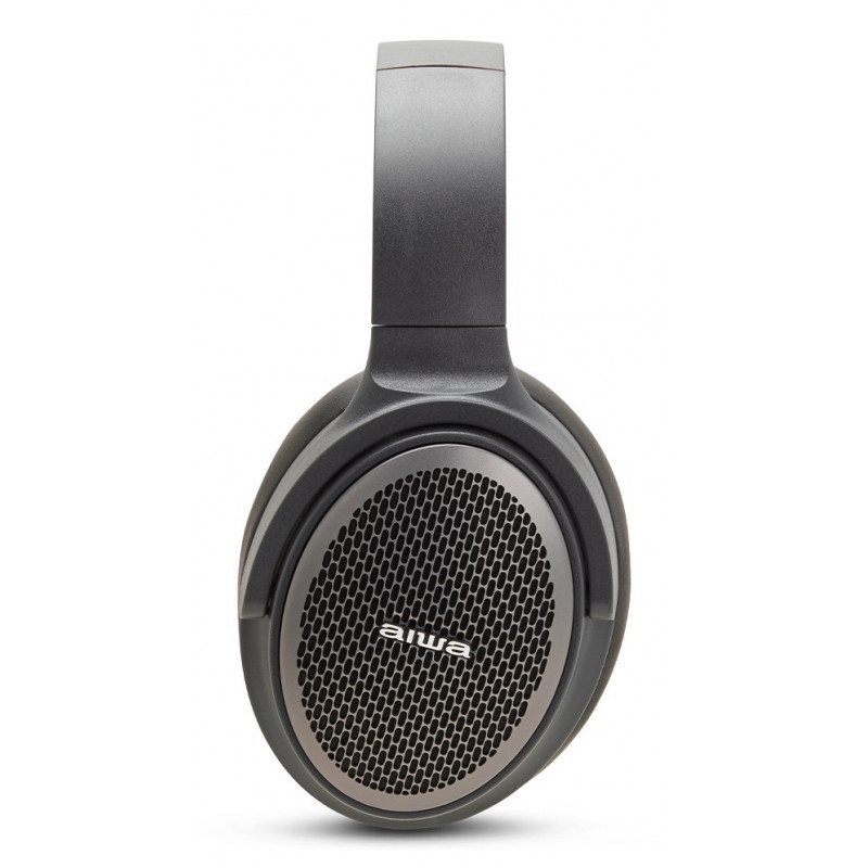 Aiwa HST-250BT langattomat kuulokkeet, harmaat, mikrofonilla, 3,5 mm, Bluetooth 5.0