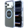 Mercedes AMG00121 AMG IML Transparent Bicolor Block MagSafe -kuori iPhone 18 Pro Max / 17 Pro Max, musta/sininen