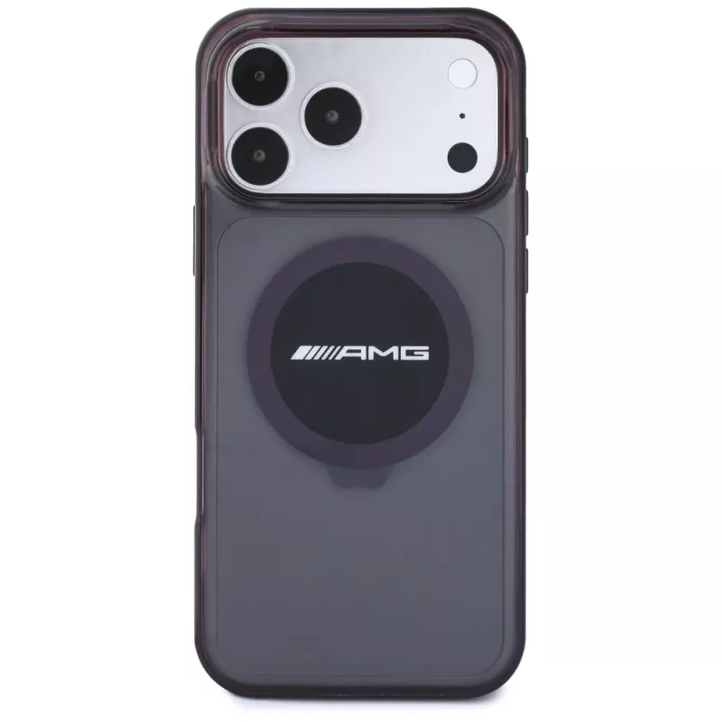 Mercedes AMG00130 AMG IML Transparent Bicolor Block MagSafe -suojakuori iPhone 18 Pro Max / 17 Pro Max -puhelimelle, musta/viininpunainen