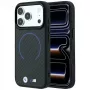 BMW M Kevlar Blue Print Ring MetalLogo MagSafe -suojakuori iPhone 18 Pro / 17 Pro -puhelimelle, musta
