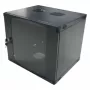 LogiLink W12F64B seinäasenteinen palvelinkaappi 48,30 cm (19″), yksiosainen, 12 U, mustanharmaa (RAL7021), 1,2 mm teräs, kokoamaton