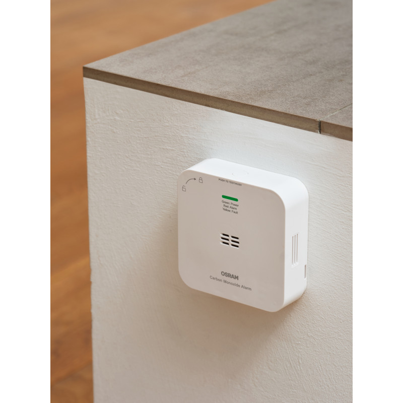 Osram SMART+ WiFi hiilimonoksidihälytin (CO), valkoinen