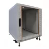 IT-BUDGET 19 tuuman verkkokaappi SRK, 12 U, 600x600 mm, vaaleanharmaa, koottu, 99ITB19SRK1266GGNM