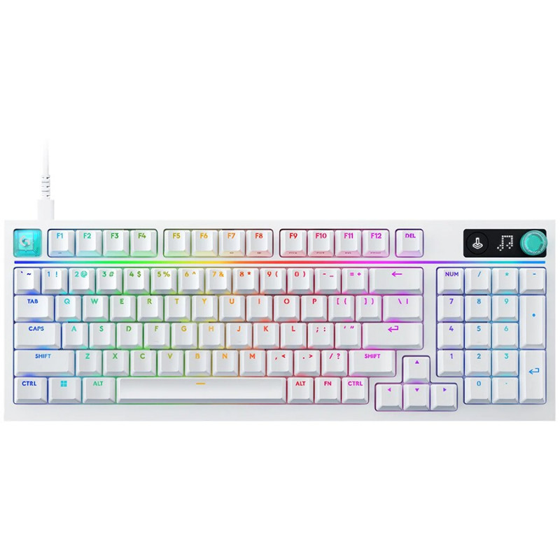 Logitech G316 X 75 mekaaninen pelinäppäimistö, taktiiliset kytkimet, valkoinen, US International