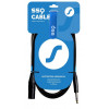SSQ JSXM10 SS-1462 äänikaapeli, Jack stereo - XLR 3-nastainen uros, 10 m, musta