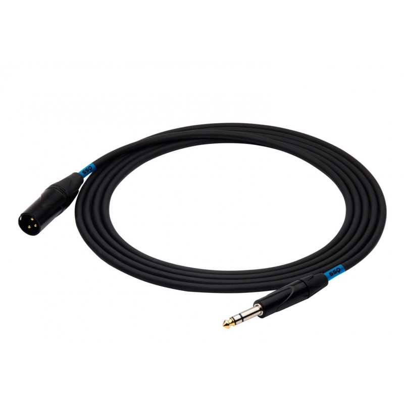 SSQ JSXM10 SS-1462 äänikaapeli, Jack stereo - XLR 3-nastainen uros, 10 m, musta