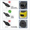 Akyga AK-PD-10 USB-latauskaapeli Philips OneBlade -parranajokoneelle, 1,8 m