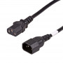 Akyga AK-PC-111A CCA jatkovirtajohto, 3x0,5 mm², IEC C13 / IEC C14, 5 m, musta