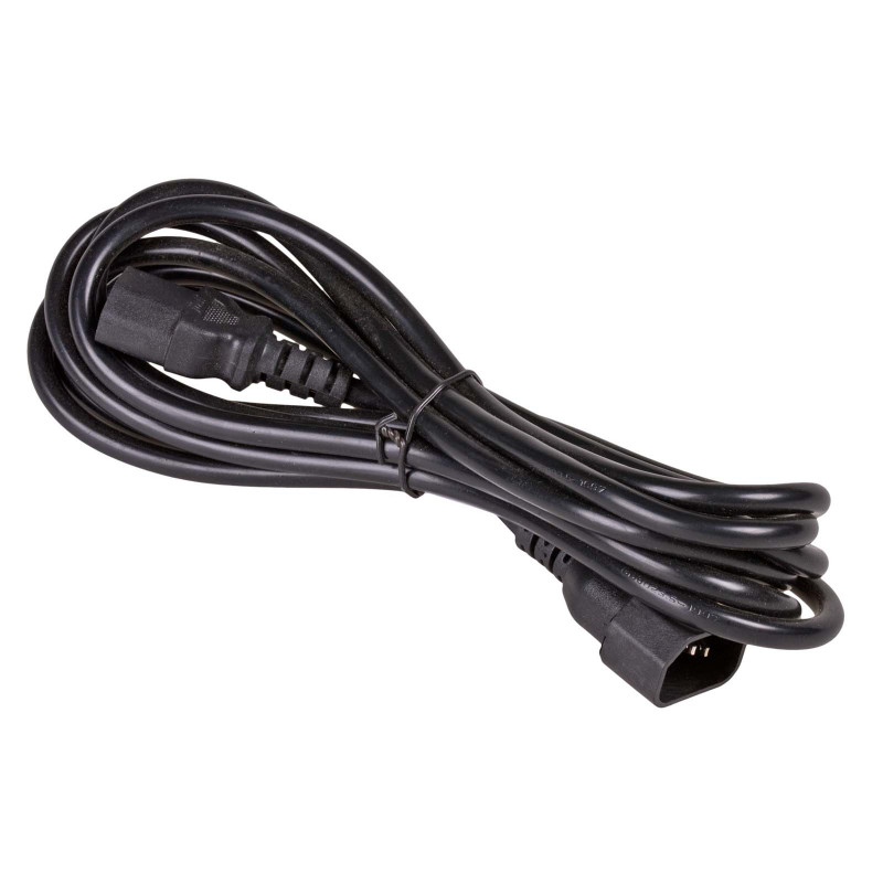 Akyga AK-PC-111A CCA jatkovirtajohto, 3x0,5 mm², IEC C13 / IEC C14, 5 m, musta