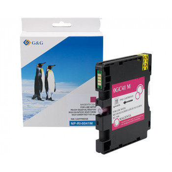 G&G muste, yhteensopiva Ricoh GC41M / 405767, XL, magenta