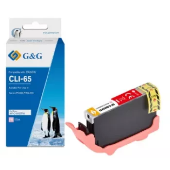 G&G mustekasetti, yhteensopiva Canon CLI-65PM (12,7 ml), valokuva-magenta