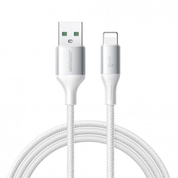 Joyroom S-A28 Flash Series USB-A – Lightning -kaapeli, 2 m, 3 A, valkoinen